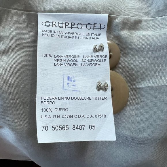 Giorgio Armani Le Collezioni Stone Wool  2 Piece Skirt Suit 14 - Picture 5 of 15